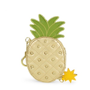 Studded Pineapple Shape Mini Bag